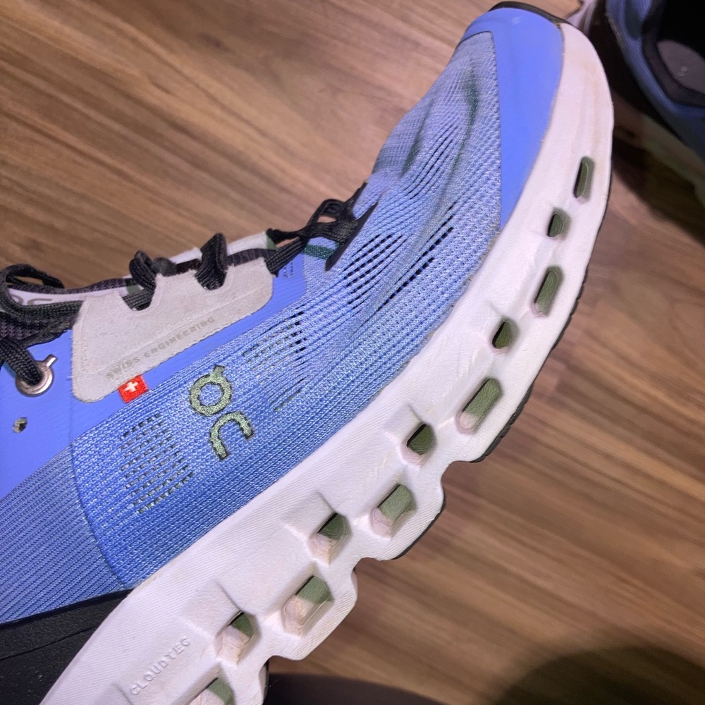 On Cloudstratus Shoes Women Size 9 Blue Running Helion CloudTec Sneakers - Picture 16 of 16